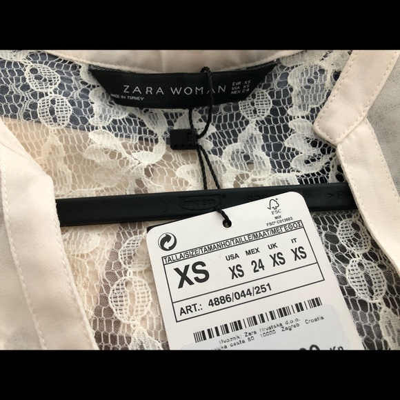 Zara back lace blouse - Picture 5 of 5